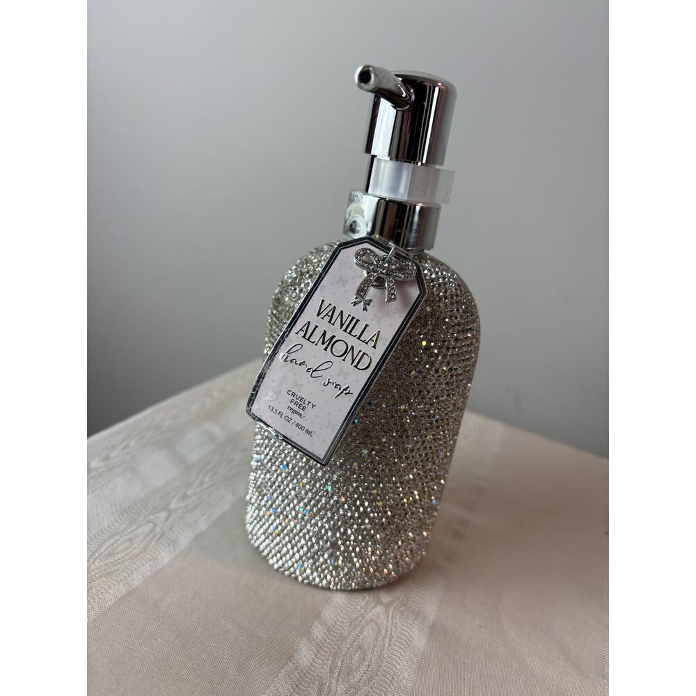 Sparkly Rhinestone Soap Dispensers – New with Vanilla Almond Hand Soap